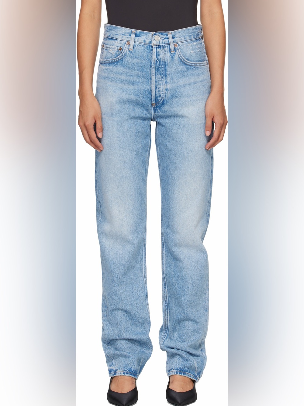AGOLDE ’90s Mid-Rise Loose Straight-Leg Jeans | Size 28 | Light Wash - Picture 2 of 14